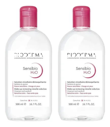 M* Agua Micelar Bioderma Sensibio H2o, Paquete De 2 *xl
