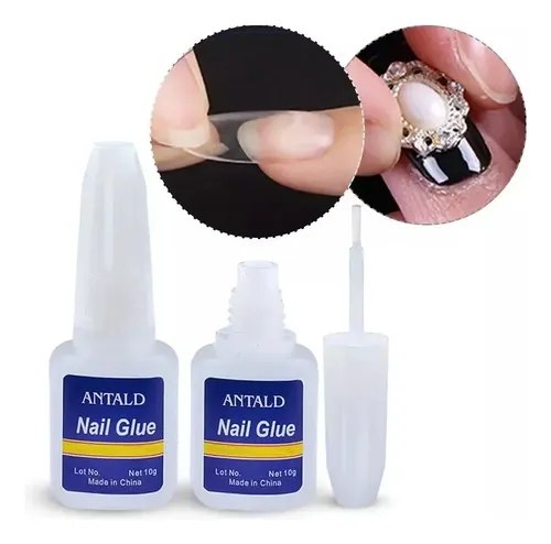 Pegamento Para Tips, Uñas Postizas Con Pincel X 10 G