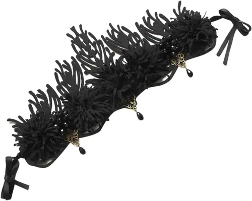Diadema Gótica De Halloween Corona Negra Para Mujer Accesori