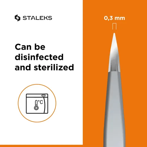 Pinzas Para Cejas Staleks Pro Expert 10 Puntas Finas