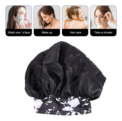 Protector De Pelo Para Dormir Con Estampado De Flores Grande