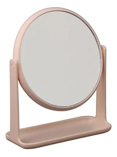 Espejo Maquillaje Plegable Aumento Apoyar Portatil Doble Faz