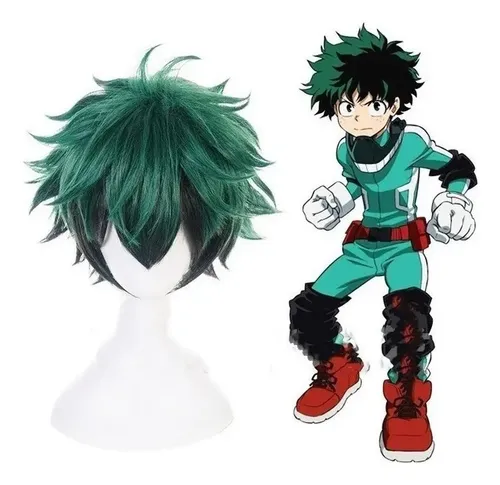 11.02jiafa Wig ~ A Anime My Hero Academia Deku Izuku