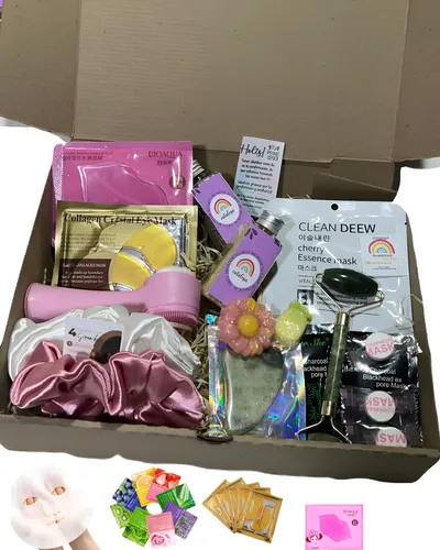 Kit Skincare Y Spa Box Mascarillas Sales/jabon Bastón Jade