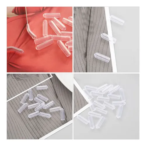Kit De 100 Tapas De Plástico Para Bandas De Cabello