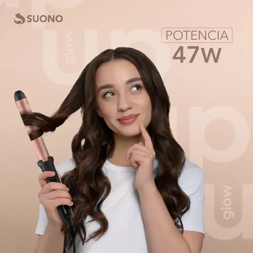 Buclera Rizador De Pelo Suono Calentamiento Rápido Iónica Color Negro