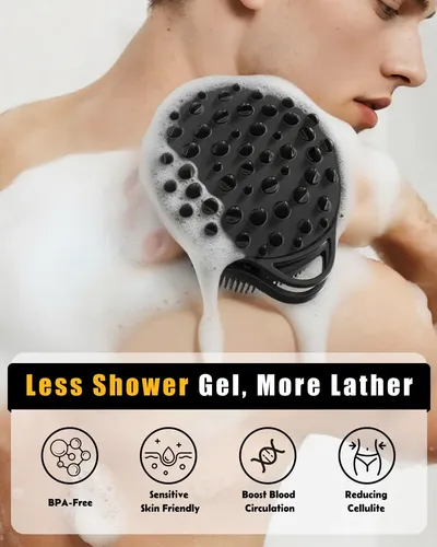 Exfoliante Corporal Silicona Negro 2 En 1 Anti Celulitis
