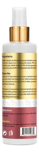 Spray Protector Térmico Wozutunt Con Aceite De Coco 230g