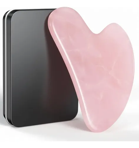 Masajeador Facial Facial Gua Sha Tool Tophld Pink Jade