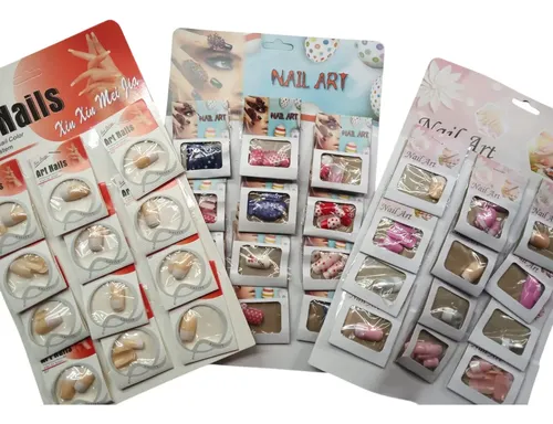 Uñas Postizas Surtidas X Mayor X 3 Blister De 12 Sets