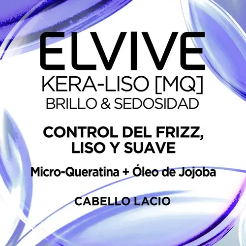 Shampoo Elvive Kera-liso Brillo Y Sedosidad 400 Ml