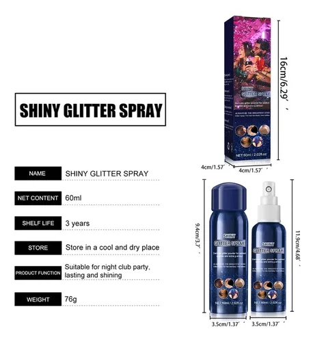 Brillo Corporal Body Glitter Para Secar Rápidamente Y Secar