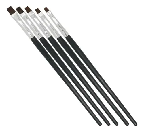 F Kit Con 5 Bolígrafos De Resina For Nail Art De Nailon !