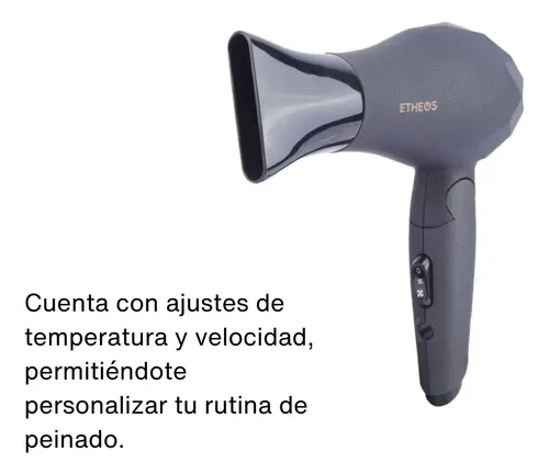 Secador Pelo Plegable 2 Velocidades 1000w 110v 220v Boquilla