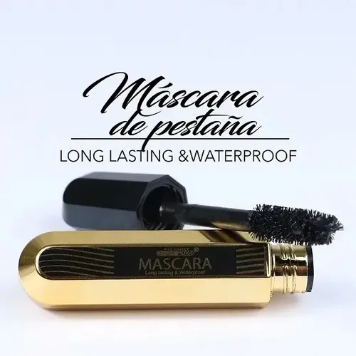 Mascara Pestañas Larga Duración Volumen Waterproof Cherimoya Color Negro