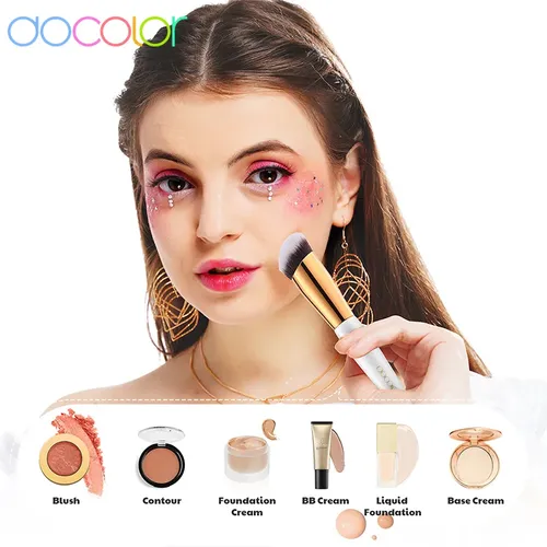 Juego De Brochas Para Base Y Corrector Docolor De 2 Piezas