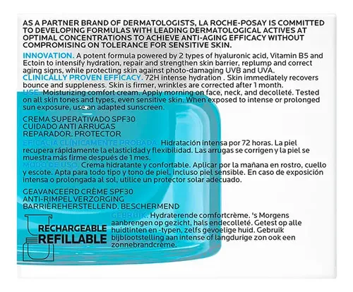 Crema Facial Antiedad La Roche-posay Hyalu B5 30+ 50 Ml