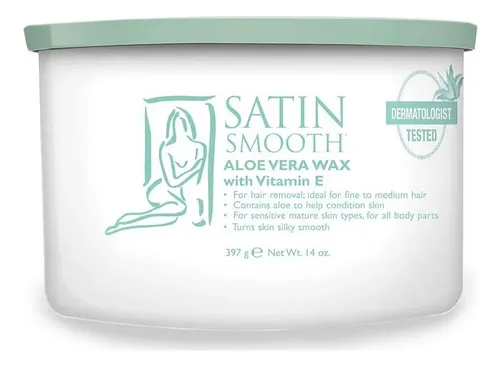 Cera Depilatoria Satin Smooth Aloe Vera 396g – Suave Y