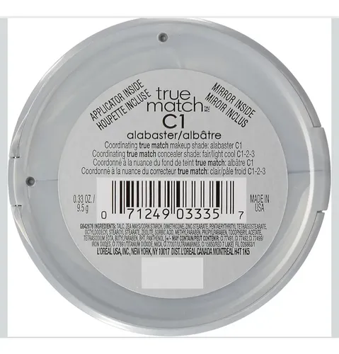Polvo Compacto L’oréal True Match. Tono Cool Alabaster. Cl