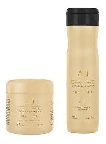 Shampoo De Argan Iluminación E Hidratación Ossono X250ml