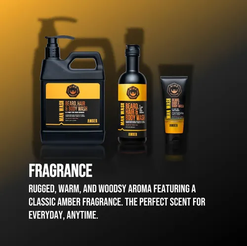 Jabón Corporal Gibs Grooming Amber 3 En 1 Para Hombre, 100 M