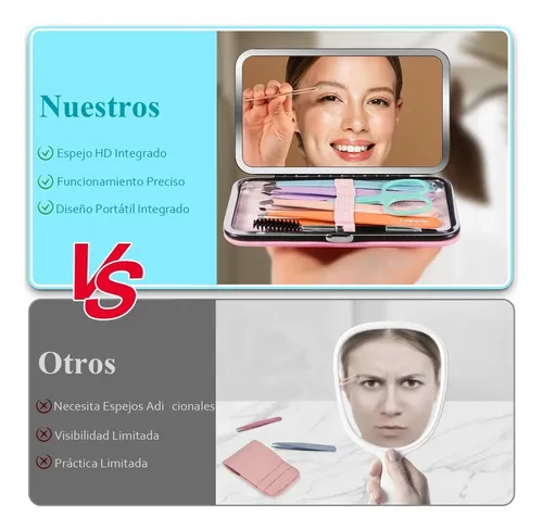 Juego De Pinzas Y Tijeras Para Cejas