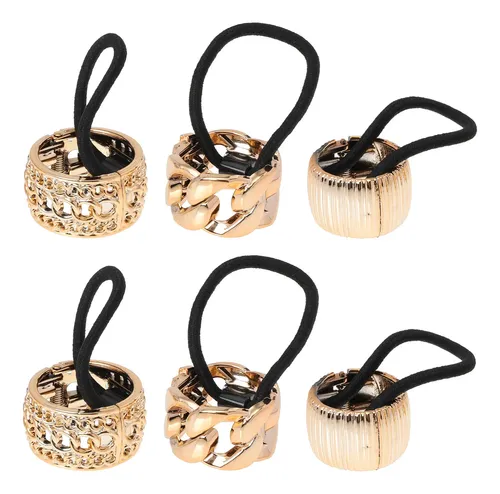 Title: 6 Gomas Elásticas Para El Cabello Coleta Ajustable