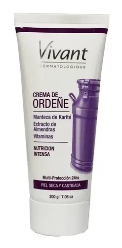 Crema De Ordeñe Vivant Piel Seca Y Castigada 200 Gr
