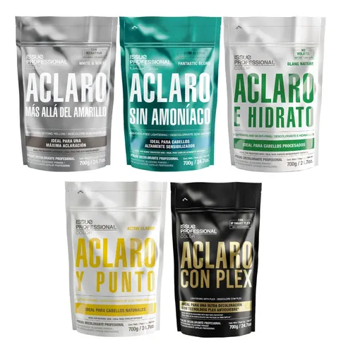 Issue Profesional Polvo Decolorante 700g 5 Clases 9c