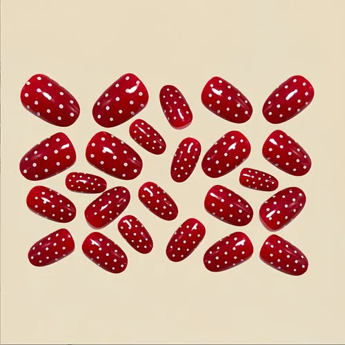 Calcomanías De Uñas De San Valentín, Vintage, Rojas A