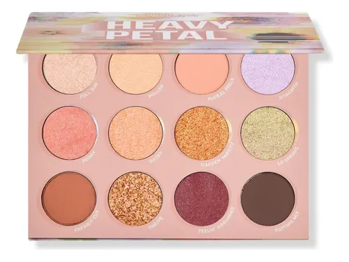 Paleta De Sombras ColourPop Boudoir Noir 12 Tonos Heavy Petal
