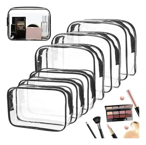Mujer Set Bolsas Maquillaje Transparentes Variados Xy