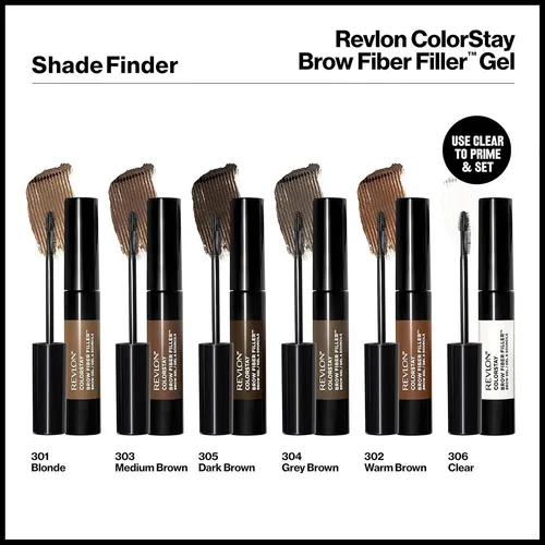 Gel Impermeable Para Cejas Revlon Colorstay Fiber Filler