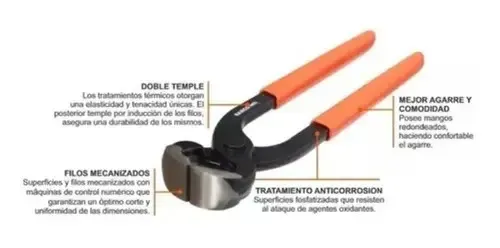Tenaza De Carpintero Bahco 200 Mm Mango Pvc Acabado 541-200a