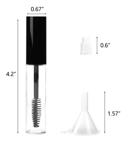 Tubo De Máscara Vacío Hedume, Paquete De 32 Unidades, 10 Ml,