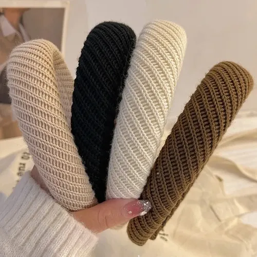 Vincha Ancha Pelo Forrada Diademas Blanco