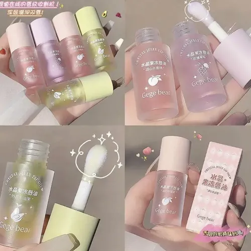 Gege Bear Crystal Jelly Lip Oil  Hidratante Gloss Bálsamo