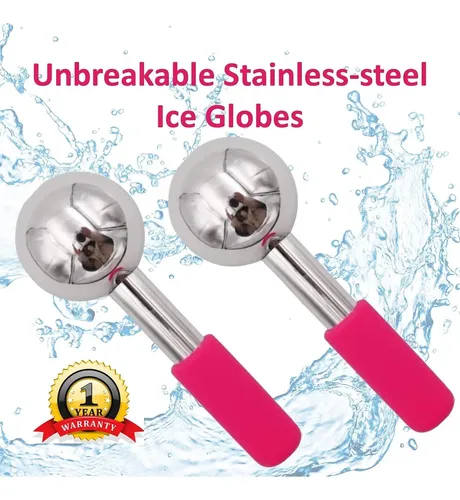 Ice Globes Facials Fabelegante Rosa 2 Unidades