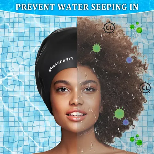&*gorro De Natación Kwanan Xl Impermeable Para Cabello Larg
