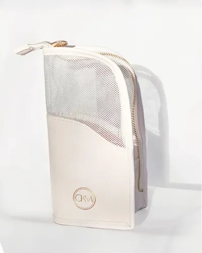 Porta Y Organizador De Pinceles Y Brochas De Maquillaje Ckm Crema
