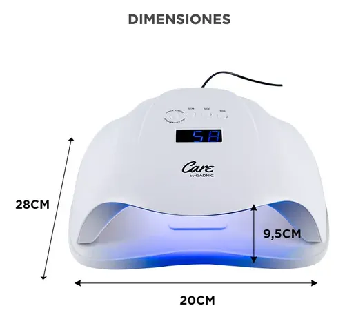 Cabina Para Uñas Gadnic Sun X Uv Led Alta Potencia Display