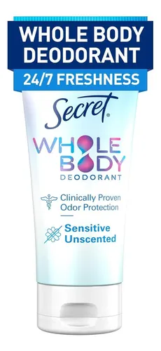 Desodorante Crema Para Todo El Cuerpo Secret Mujer Sin