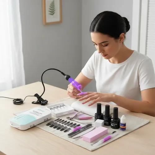 Kit Manicuría Esmaltado Uv Esculpidas Soft Gel Set Completo