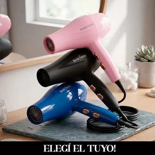 Secador De Pelo Profesional Frio Calor Secado Rápi Broksonic