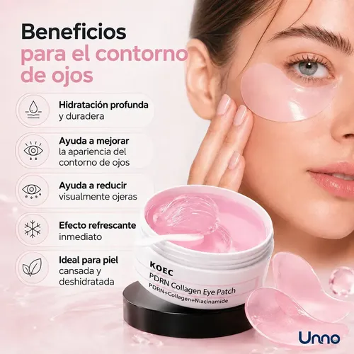 Parches Para Ojeras Koec Pdrn Colágeno Hidrogel 60u