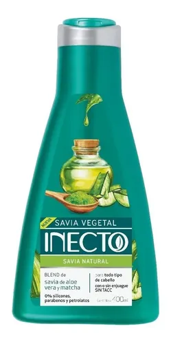 Inecto Savia Natural Aloe Vera y Matcha con o sin Enjuague X 400 Ml