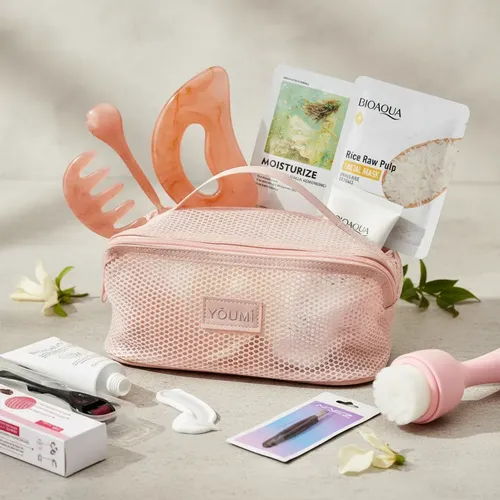Kit Skincare Facial Completo Con Neceser Y Accesorios