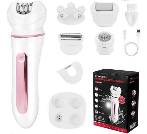 Depiladora Eléctrica Bikini Usb Recargable Con Luz