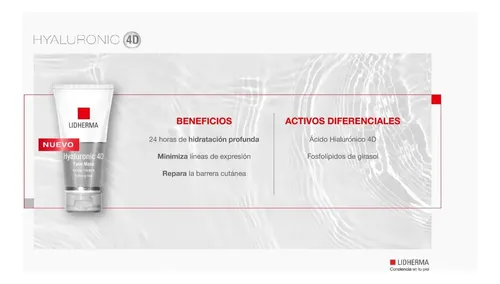 Hyaluronic 4d Face Mask Hidratante Hialurónico 4d Lidherma