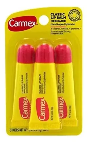 Balsamo Labial Carmex Lip Balm Tube Classic Medicated 0.35 O